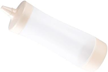 3 Pcs Reusable Salad Dressing Squeeze Bottles Beige