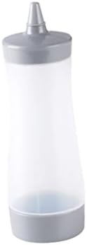 350ml Reusable Condiment Squeeze Bottle Leakproof Grey