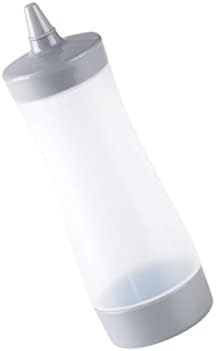 Hoement 350ml Salad Dressing Squeeze Bottle Leakproof Grey