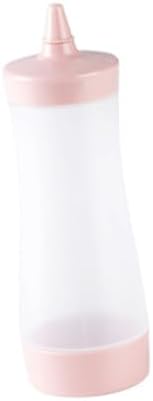 IMIKEYA 350ml Translucent Condiment Squeeze Bottle