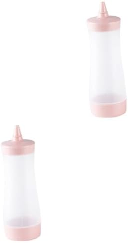 Luxshiny Reusable Condiment Squeeze Bottles Set of 2