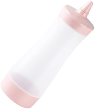 HOLIDYOYO 2 Pcs Reusable Pink Sauce Squeeze Bottles