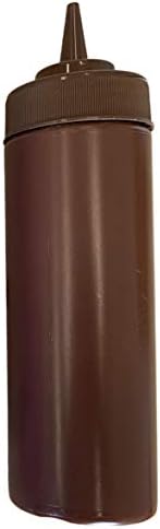 Bark and Lindy 12 oz BPA Free Condiment Squeeze Bottle Brown