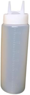 KLEYE 5 Pack Condiment Squeeze Bottles 360ml White 1