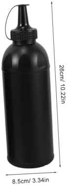 Hemoton Kids Plastic Squeeze Bottles 4pcs Large Capacity Navy Water Bottles with Lid