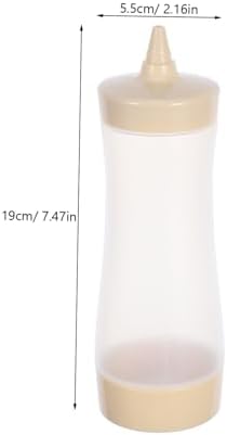 3pc Cream Color Sauce Bottles Squeeze Set