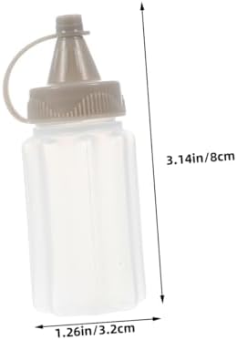 12pcs Mini Leakproof Condiment Squeeze Bottles for Home Commercial Use