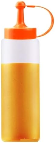 KLEYE 5PCS Condiment Squeeze Bottles Orange 1