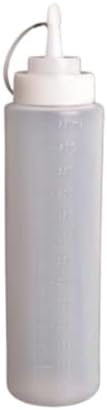 KLEYE Squeeze Bottles Pack of 5 650ml White