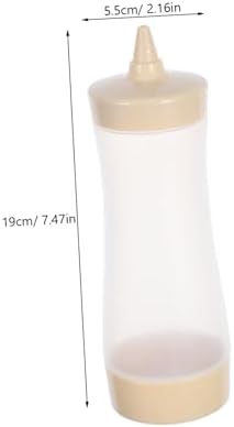 3PC Collbath Squeeze Condiment Bottles Leakproof Salad Dressing Mustard Ketchup Dispensers