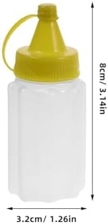 Set of 4 Mini Condiment Bottles for BBQ and Salad