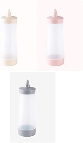 Hoement 350ml Salad Dressing Squeeze Bottle Leakproof Grey