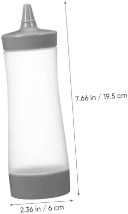 CIYODO 4-Piece Sauce Squeeze Bottles Set Leakproof Condiment Dispensers