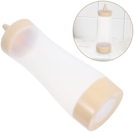 HOLIDYOYO 3PC Cream Color Condiment Squeeze Bottles