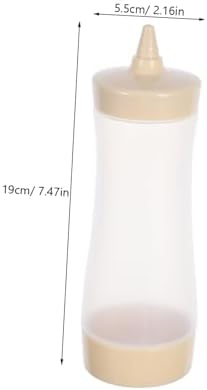 VINTORKY Condiment Squeeze Bottles Cream Color