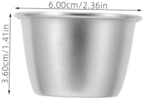 HOLIDYOYO 12-Piece Stainless Steel Sauce Cups Set