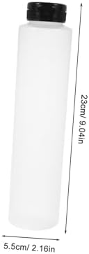 CIYODO 6pc 240ml Condiment Squeeze Bottles with Caps
