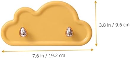 Cloud Shaped Adhesive Wall Hooks 4Pcs Durable Towel Hangers