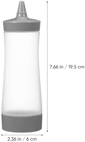 Kichvoe 4pcs Condiment Squeeze Bottles With Lid Reusable