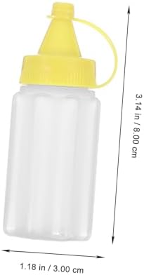 4PCS Reusable Condiment Squeeze Bottles for Kitchen Use 1