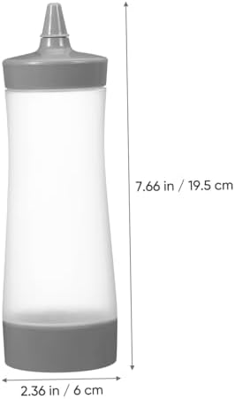 NAMOARLY 4pcs Reusable Squeeze Bottle Set Leakproof Comfortable Grip