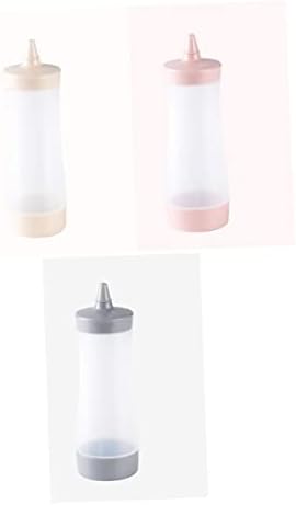350ml Reusable Condiment Squeeze Bottle Leakproof Grey