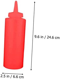 HOLIDYOYO 3pcs Reusable Condiment Squeeze Bottles Set