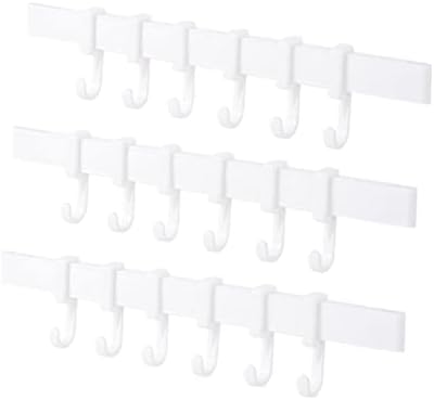 STOBOK 3Pcs Sticky Hook Rack for Bathroom and Kitchen