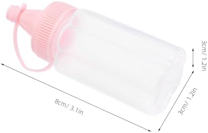 HOLIDYOYO 4pcs Clear Plastic Condiment Squeeze Bottles 1