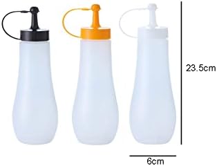 2-Piece Condiment Squeeze Bottles with Twist Cap - Orange 16oz