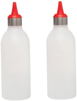 HOLIDYOYO Red 450ml Condiment Squeeze Bottle with Silicone Head
