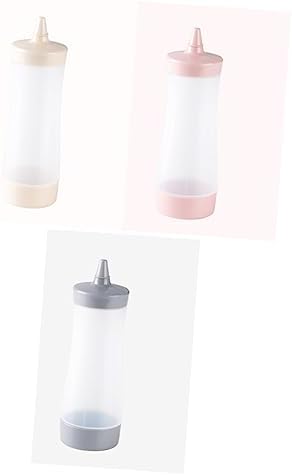 CIYODO 350ML Condiment Squeeze Bottles with Easy Squeeze Nozzle