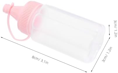 SECFOU 4PCS Reusable Honey Bear Squeeze Bottles