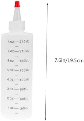 4 Pack Plastic Condiment Squeeze Bottles with Red Lids 1