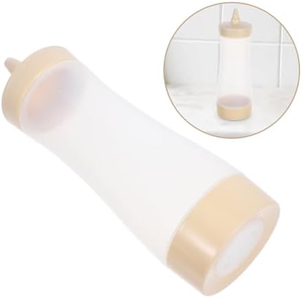 VINTORKY Condiment Squeeze Bottles Cream Color