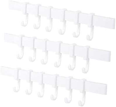 3PCS Adhesive Hook Rack for Bathroom and Kitchen