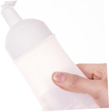 STOBAZA 2Pcs 350ml Squeeze Sauce Bottles with Measurement Marks