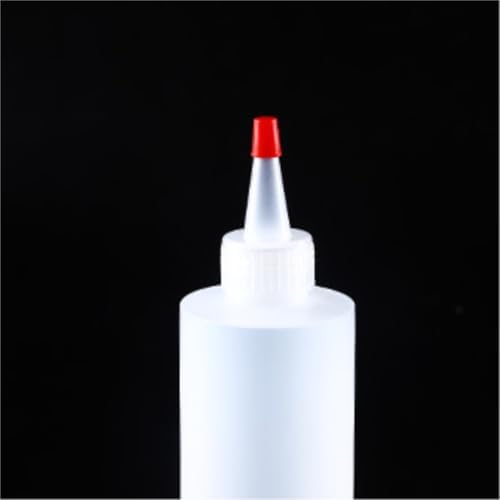 KLEYE 5-Piece Squeeze Bottles with Red Top Cap