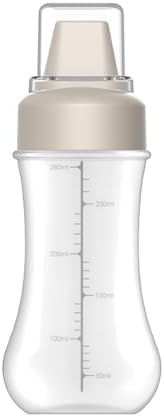 Wusteg 5 Hole Squeeze Bottles with Nozzles Gray