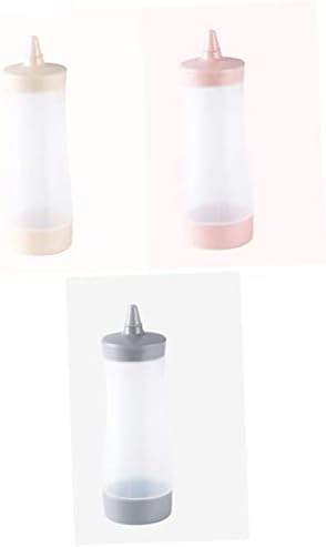 HOLIDYOYO 350ml Reusable Squeeze Bottle for Salad Dressing and Condiments