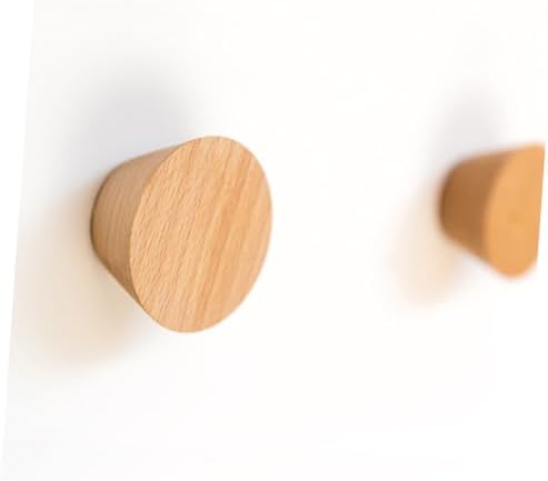 Parliky 3Pcs Multifunctional Wooden Wall Hooks