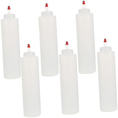 CIYODO 6pcs Lightweight Squeeze Condiment Bottles Leakproof