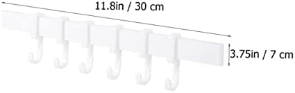 3Pcs Kitchen Bathroom Towel Hook Rack with Adjustable Hooks