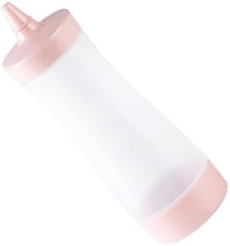 COLLBATH Reusable Pink Condiment Squeeze Bottles 2 Pcs