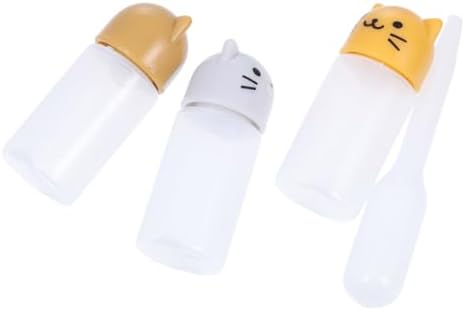 Mini Sauce Bottles Set 4pcs Cartoon Animal Shape Squeeze Bottles