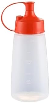 KLEYE 5-Piece Condiment Squeeze Bottles Set - Plastic with 300ml Capacity