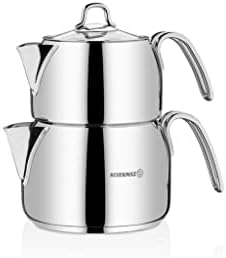 Korkmaz A028 Perla Turkish Teapot Set for Stovetop
