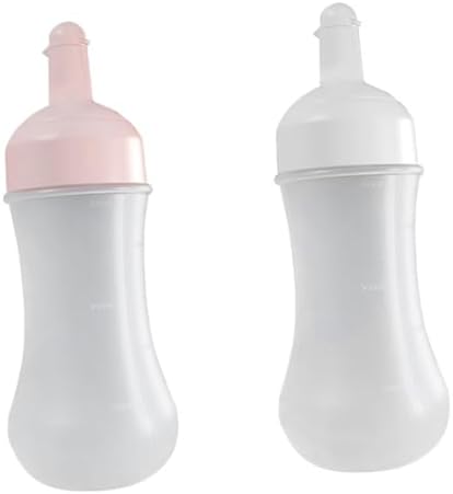 Cabilock 2Pcs 350ml Sauce Squeeze Bottles for Ketchup and BBQ
