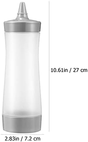 Hemoton 2pcs Clear Condiment Squeeze Bottles