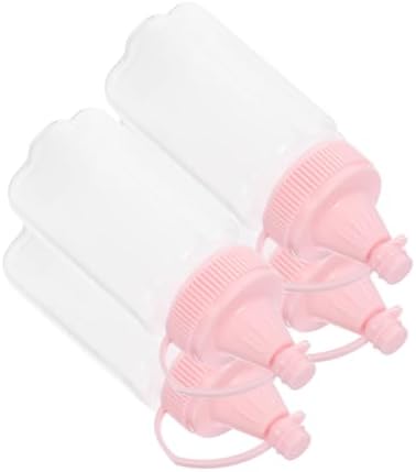 PRETYZOOM 4pcs Salad Condiment Squeeze Bottle Set